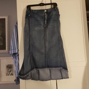 Plus Size Women's Jean Skirt Size 22W by BACCINI